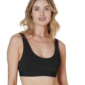 New Andie Swim Women's The Ventura Black Bikini Top Size Small Padded 2504